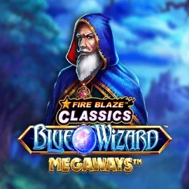 Fire Blaze Blue Wizard Megaways logo – Slots by Rarestone Gaming at Wintino Casino