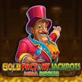 Gold Factory Jackpots Mega Moolah logo by Aurum Signature Studios Wintino Casino