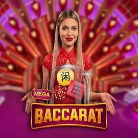 Mega Baccarat logo by Pragmatic Play at Wintino Casino